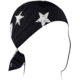 Zan Headgear Polyester Flydanna, Black/White Flag, Polyester, ZM091