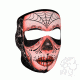 Zan Headgear Full Mask, Neoprene, Sugar Skull WNFM082