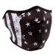 Zan Headgear Neoprene Half Mask, Black &amp; White Flag, WNFM091H