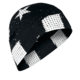 Zan Headgear SportFlex Helmet Liner/Beanie - Mens, Black and White Flag, WHLL091