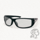 Idaho Sunglass, Shiny Black Frame, Clear Lenses, One Size Fits Most