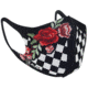 Zan Headgear Lightweight Face Mask, One Size, 2 Pack, Checkered Floral, FMLW421