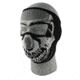Zan Headgear Neoprene Face Mask Chrome Skull WNFM023
