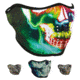 Zan Headgear Neoprene Half Face Mask, Electric Skull, Mossy Oak Break-Up Country, Paint Skull, Realtree Edge