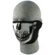 Zan Headgear Neoprene Half Mask, Skull Face, WNFM002H