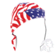 Road Hog Flydanna, Cotton, Wavy American Flag, One Size Fits Most