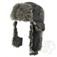 Zan Headgear Trooper Hat with Grey Fur, Black WTH114