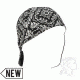 Zan Headgear Welders Cap, Cotton, Black Paisley, Size 7.25 CPW101M