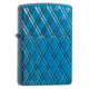 Zippo Armor High Polish Diamonds Lighter w/ Click, Blue, One Size, 29964