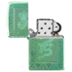 Zippo Armor High Polish Elegant Dragon Lighter w/ Click, Green, One Size, 49054