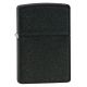 Zippo Black Crackle Classic Style Lighter w/out Zippo Logo 236