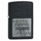 Zippo Black Crackle Classic Style Lighter w/ Zippo Logo Chrome Emblem 363