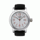 Zippo Casual Classic Style Watch, White Dial &amp; Black Leather Strap 45002
