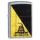 Zippo Dont Tread on Me Street Chrome Pocket Lighter 29842