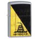 Zippo Dont Tread on Me Street Chrome Pocket Lighter, 29842