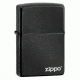 Zippo Classic Style Lighter w/ Zippo Logo, Ebony 24756ZL