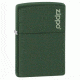 Zippo Classic Style Lighter w/ Zippo Logo, Green Matte 221ZL