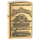 Zippo Jim Beam Classic Style Emblem Lighter, High Polish Brass 254BJB929