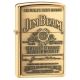 Zippo Jim Beam Classic Style Emblem Lighter, High Polish Brass 254BJB929