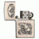 Zippo Ivory Scrimshaw Liberty Eagle Chrome Pocket Lighter, 29517