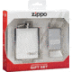 Zippo Lighter and Flask Gift Set, 2.25 x 1.44, 49358