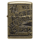 Zippo Ouijia Board Pocket Lighter, Antique Brass Armor, 49001