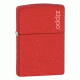 Zippo Classic Style Lighter w/ Zippo Logo, Red Matte 233ZL