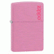 Zippo Classic Style Lighter w/ Zippo Logo, Pink Matte 238ZL