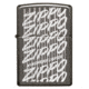 Zippo Script Black Ice Pocket Lighter, 29631