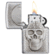 Zippo Skull with Brain Surprise Pocket Lighter 29818