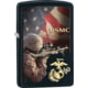 Zippo USMC Lighter, Black Matte, 1.44" x 2.25", 218-077633