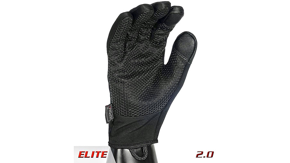 221B Tactical Agent Gloves 2.0 Elite, Thermal &amp; Water Resistant, Black, Extra Small, AGT2-XS-BLK