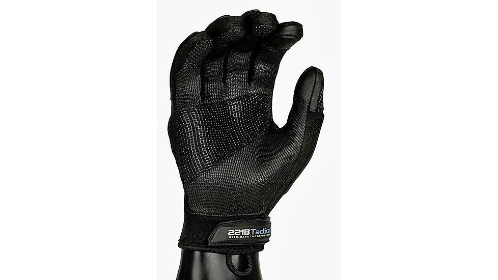 221B Tactical Commander Gloves, Hard Knuckle Protection, Full Dexterity, Level 5 Cut Resistant, Black, 3XL, CMDG-3XL-BLK