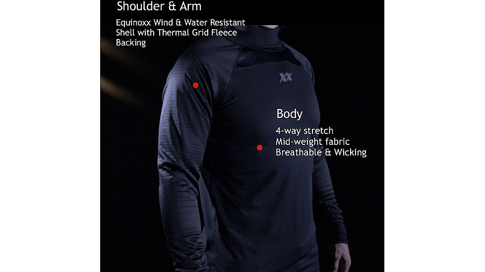 221B Tactical Equinoxx Stage 3 - Ultra-Thermal Mock, Black, Small, EQXST3-S-BLK