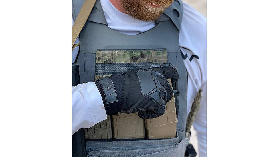 221B Tactical Gladiator Gloves, Full Dexterity Tactical Gloves, Level 5 Cut Resistant, Shooting and Search, Black, Large, GLDG-L-BLK