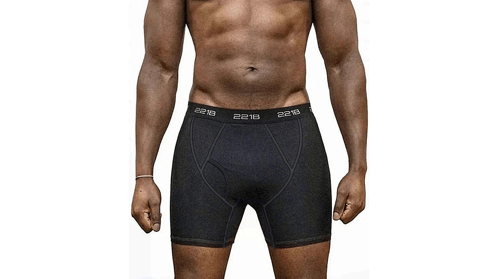 221B Tactical Maxx-Dri RFX Boxer Briefs - Mens, Black, Large, MDRFXBB-L-BLK/BLK