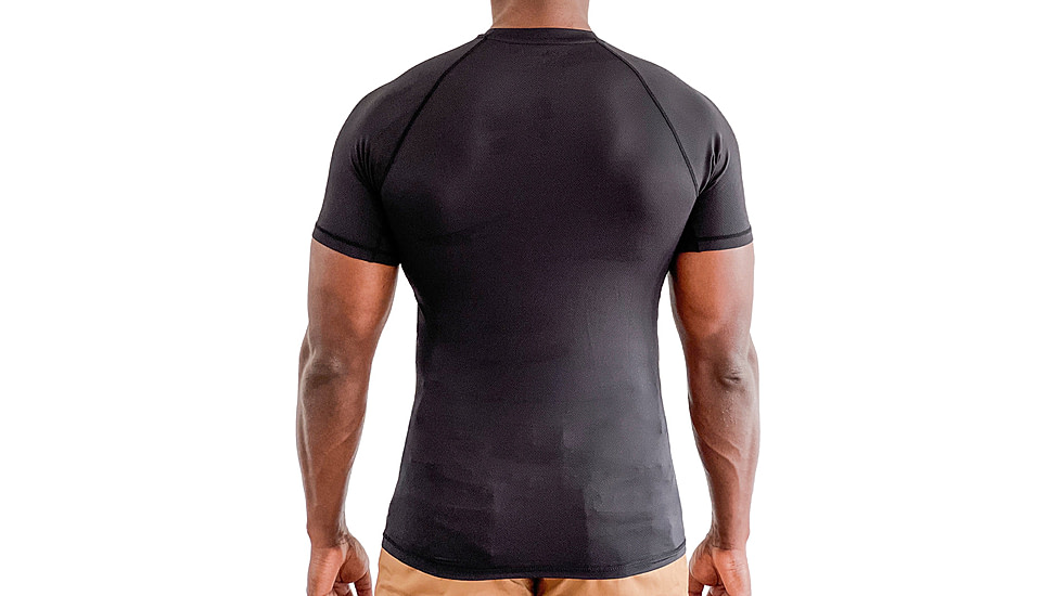 221B Tactical Maxx-Dri Silver Elite T-Shirt - Mens, Black, Small, MDSETS-S-BLK