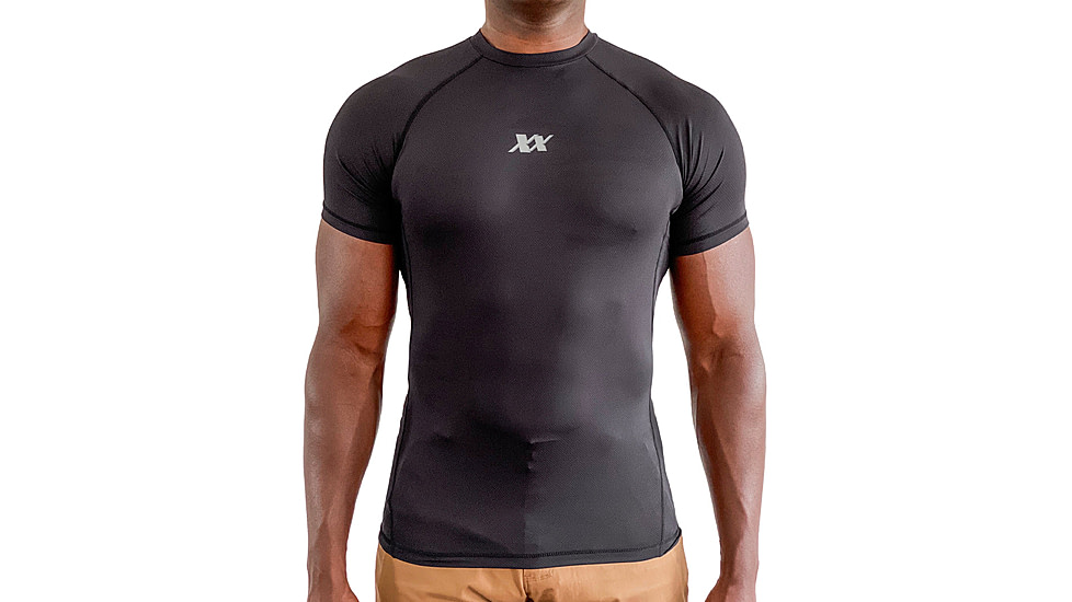 221B Tactical Maxx-Dri Silver Elite T-Shirt - Mens, Black, Small, MDSETS-S-BLK