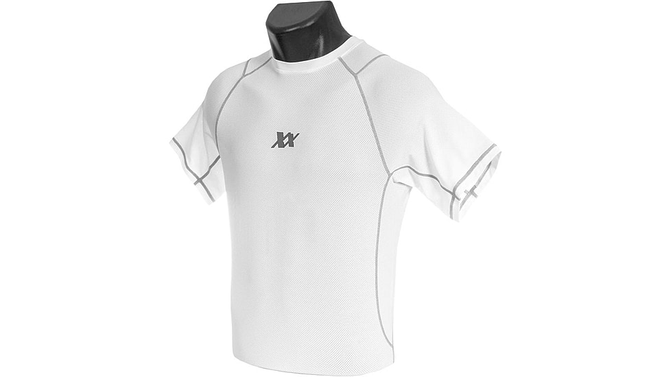 221B Tactical Maxx-Dri Silver Elite T-Shirt, White/Silver, Large, MDSETS-L-WHT/SLV