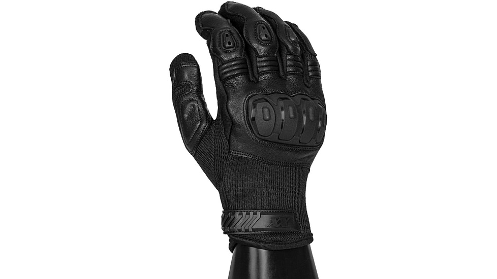 221B Tactical Warrior Gloves, Black, Extra Large, WARG-XL-BLK