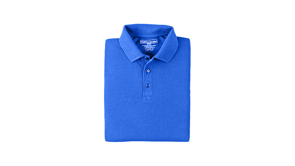 5.11 Tactical Professional Long Sleeve Polo - Men's, Extra Large, Regular, Academy Blue, 42056-692-XL