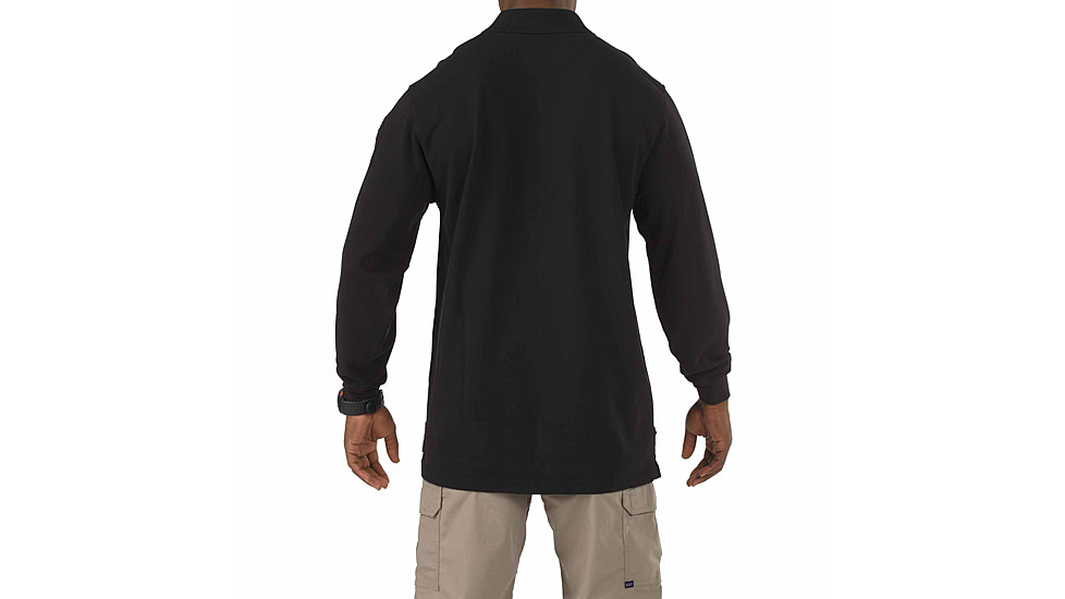 5.11 Tactical Professional Long Sleeve Polo - Men's, Extra Large, Regular, Black, 42056-019-XL