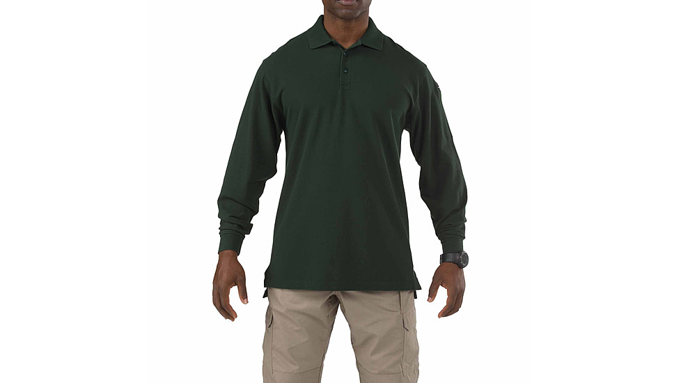 5.11 Tactical Professional Long Sleeve Polo - Men's, 3XL, Regular, LE Green, 42056-860-3XL