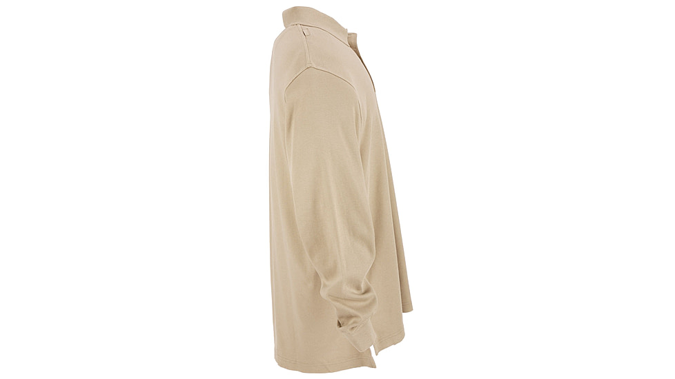 5.11 Tactical Professional Long Sleeve Polo - Men's, 2XL, Tall, Silver Tan, 42056T-160-2XL