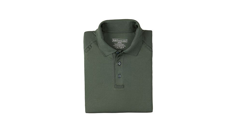 5.11 Tactical Performance Long Sleeve Polo - Men's, 3XL, Regular, L.E. Green, 72049-860-3XL