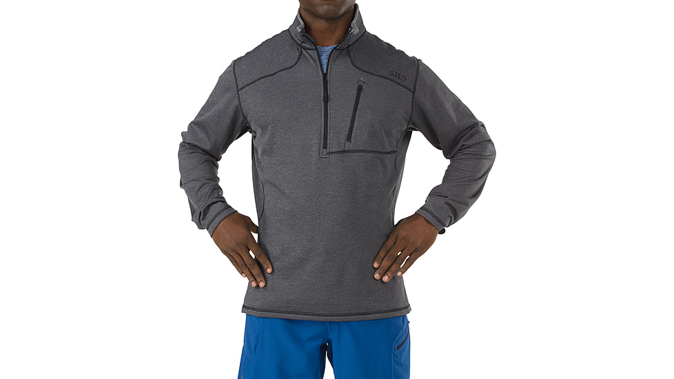 5.11 Tactical Recon Half-zip Fleece, Black - 72045019S
