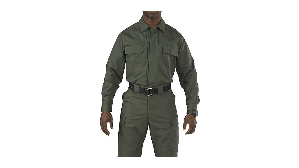 5.11 Tactical Taclite TDU Long Sleeve Shirt, Tall - Men's, TDU Green, XL, 72054T-190-XL