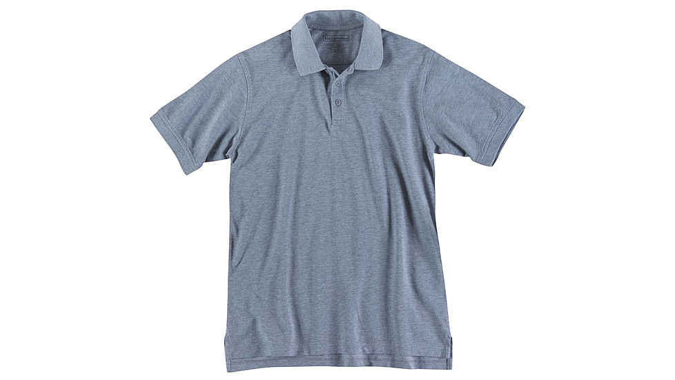 5.11 Tactical Professional Short Sleeve Polo - Men's, 2XL, Tall, Heather Grey, 41060T-016-2XL