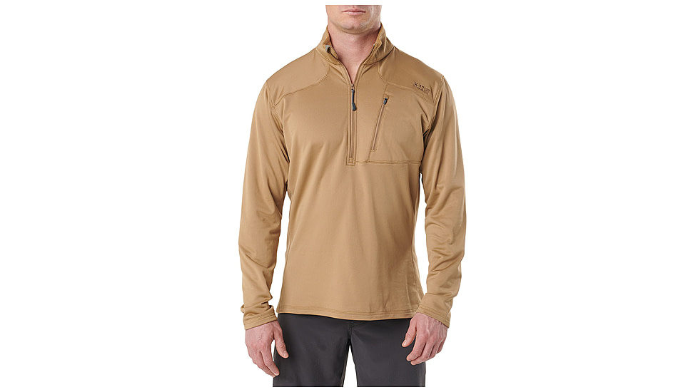 5.11 Tactical 5.11 Recon Hlf Zp Fleece, Coyote, S, 72045-120-S