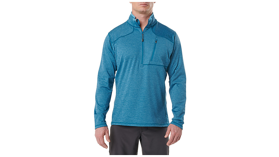 5.11 Tactical 5.11 Recon Hlf Zp Fleece, Lake Htr, S, 72045-781-S